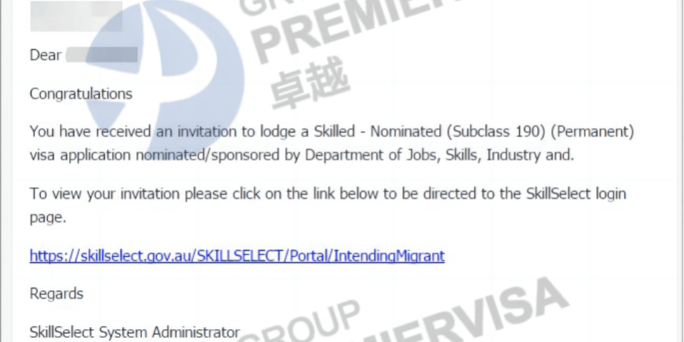 恭喜Mr. Song Vic190州担保正式获邀！