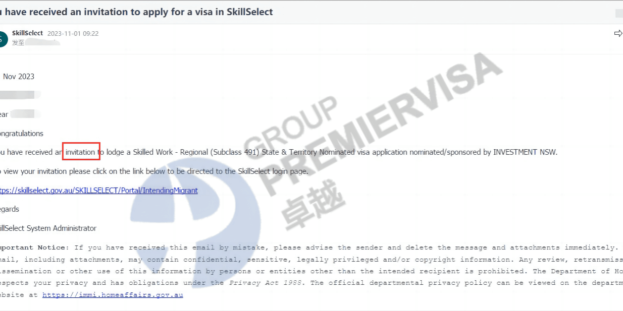 恭喜Mr.Liu Nsw491提名正式通过，可以递交签证啦