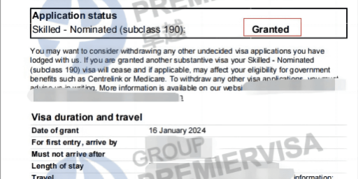 恭喜Ms. Zhou 190签证顺利下签！